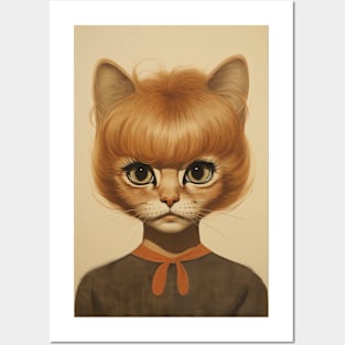 Female Anthropomorphic Cat Posters and Art